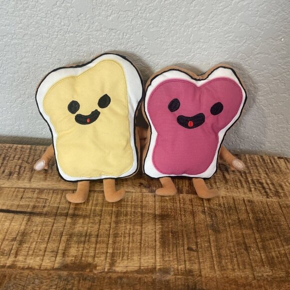 Ikea Sagoskatt 2021 Sandwich Friends Peanut Butter Jelly Plush Toy Stuffed PBJ - Picture 2 of 8